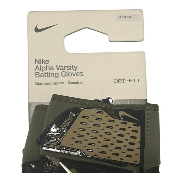 Nike Alpha Varsity Batting Gloves Diamond Baseball Camo Men's Size Medium - Picture 5 of 6